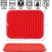 Create Modern 30 x 23 cm Kitchen Counter Trivet Silicone Collapsible Drying Mat by Kinshing  – Custom Silicone Mats with Flexible, Food-Grade Design