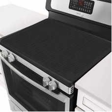 Create Waterproof Heat Resistant Kitchen Counter Electric Stove Extra Large Black Silicone Table Mat