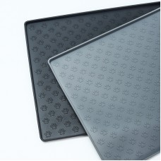 Creative Eco-Friendly Anti-Slip Waterproof Paw Pattern Easy Storage Silicone Pet Feeding Mat
