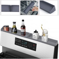 Custom 30 Inches Kitchen Stove Top Over Spice Shelf Silicone Magnetic Mat with Suction Cup