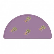 Custom Unique BPA Free Purple Flower Printed Kids Silicone Feeding Mat