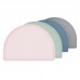 Customise Personalized Semicircle Shape Easy Clean Kids Baby Silicone Table Mat by Kinshing  – Custom Silicone Mats with Flexible, Food-Grade Design