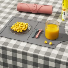 Design Eco-friendly Sublimation Non Slip Printed Kids Silicone Dining Mat