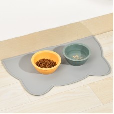 Make Food grade Cat Food Mat Silicone Pet Feeding Mat With Anti-spill Edge Easy To Clean