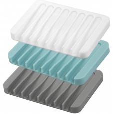 Make Personalized Easy Clean Silicone Soap Dish Self Draining Tray
