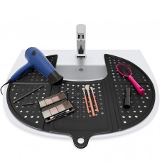 OEM Foldable Bathroom Sink Top Silicone Makeup Organizer Mat 