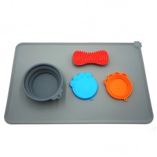Wholesale Non-slip Waterproof Pet Dog Cat  Easy Cleaning Silicone Feeding Mat