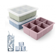 Create Designs Cocktail Whiskey 4 Grids and 6 Grids Silicone Ice Cube Tray