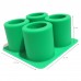Create Personalized 4-Cavity Silicone Shot Glass Mold for DIY Crafts and Candles by Kinshing  – Custom Silicone Ice Molds with Flexible, Food-Grade Design