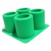 Create Personalized 4-Cavity Silicone Shot Glass Mold for DIY Crafts and Candles by Kinshing  – Custom Silicone Ice Molds with Flexible, Food-Grade Design