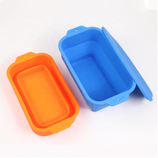 Custom Easy Release Silicone Large Ice Cube Block Mold with Lid