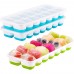 Custom Home Use BPA-Free Silicone Ice Cube Tray with Spill-Resistant Lid by Kinshing  – Custom Moules à glace en silicone with Flexible, Food-Grade Design
