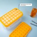 Custom Logo Easy-Release Whiskey Ice Cubes Silicone Ice Cube Tray with Storage Box by Kinshing  – Custom Silicone Ice Molds with Flexible, Food-Grade Design