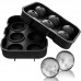 Customised Food Grade Party Bar Whiskey Cocktail 6 Holes Round Silicone Ice Mould by Kinshing  – Custom Silicone Ice Molds with Flexible, Food-Grade Design