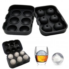 Customised Food Grade Party Bar Whiskey Cocktail 6 Holes Round Silicone Ice Mould