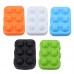 Customised Food Grade Party Bar Whiskey Cocktail 6 Holes Round Silicone Ice Mould by Kinshing  – Custom Silicone Ice Molds with Flexible, Food-Grade Design
