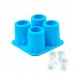 Factory Custom Logo BPA-Free Kids Convenient 4 Cups Shooters Silicone Ice Cream Mold by Kinshing  – Custom Silicone Ice Molds with Flexible, Food-Grade Design