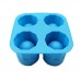 Factory Custom Logo BPA-Free Kids Convenient 4 Cups Shooters Silicone Ice Cream Mold by Kinshing  – Custom Silicone Ice Molds with Flexible, Food-Grade Design