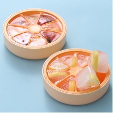 Factory Make Customized Logo Fruit Shape Silicone Ice Cube Tray with Lid