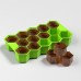 Factory Make Eco-Friendly Honeycomb Shape 14-Hole Silicone Ice Cube Tray with Lid by Kinshing  – Custom Silicone Ice Molds with Flexible, Food-Grade Design