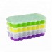 Factory Manufacture 7-Cavity Honeycomb Stackable Silicone Ice Cube Tray with Lid by Kinshing  – Custom Silicone Ice Molds with Flexible, Food-Grade Design