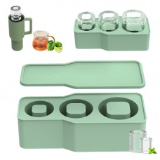 Factory Manufacture Easy Release Freezer Whiskey Silicone Cylinder Ice Mold with Lid