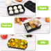 Factory Manufacture Honeycomb Shape Portable Silicone Ice Cube Tray with Lid by Kinshing  – Custom Silicone Ice Molds with Flexible, Food-Grade Design