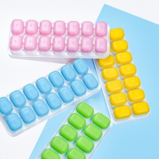Factory Production Spill-Resistant Sustainable 14-Cavity Silicone Ice Cube Tray