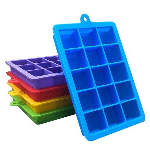 Factory Solutions Direct Food Grade Silicone Ice Cube Tray for Freezer Storage by Kinshing  – Custom Silicone Ice Molds with Flexible, Food-Grade Design