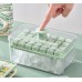 Factory Supply 28 Grids 56 Grids Food Grade Silicone Ice Tray Mold with Sealed Cover by Kinshing  – Custom Silicone Ice Molds with Flexible, Food-Grade Design