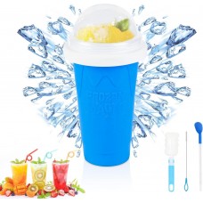Make Your Hot Summer Kitchen Magic Squeeze Cup Milk Cola Juice Silicone Ice Slushy Mold