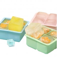 Manufacturer Offer Kids Home Use Silicone Rose-Shaped Ice Cube Tray