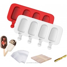 OEM Production Food Grade Silicone Ice Cream Mold with Popsicle Stick