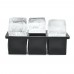 OEM Services Whiskey Cocktail Food Grade 6-Cavity Silicone Ice Cube Tray with Lid by Kinshing  – Custom Silicone Ice Molds with Flexible, Food-Grade Design