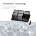OEM Services Whiskey Cocktail Food Grade 6-Cavity Silicone Ice Cube Tray with Lid by Kinshing  – Custom Silicone Ice Molds with Flexible, Food-Grade Design