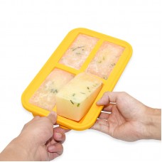 OEM Supply Large Soup Storage Silicone Soup Freezing Cube Tray with Lid