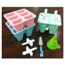 OEM Supply Reusable Silicone Ice Cream Mold with Funnel and Brush