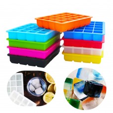 Wholesale Kitchen Use 20-Cavity Silicone Ice Cube Tray Mold with Lid