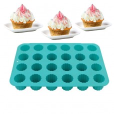 Bulk Wholesale BPA-Free 24-Cavity Silicone Candy Muffin Baking Mold