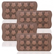 Create Food Grade Heat Resistant Personalized Silicone Heart Star Shape Chocolate Molds