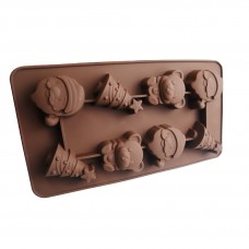 Create Personalized Christmas Bear Candy Chocolate Silicone Baking Molds