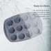 Custom 12 Cavity Flexible Non-Stick Round Silicone Muffin Cupcake Baking Molds by Kinshing – Professional Bakeware Manufacturer in China