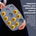Custom 12 Cavity Flexible Non-Stick Round Silicone Muffin Cupcake Baking Molds by Kinshing – Professional Bakeware Manufacturer in China