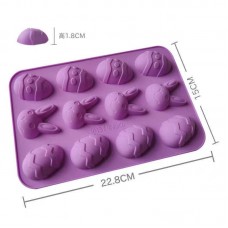 Custom DIY Easter Egg Bunny Silicone Chocolate Candy Cake Baking Moulds