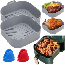 Custom Easy Cleaning Reusable Replacement Oven Insert Silicone Air Fryer Liner