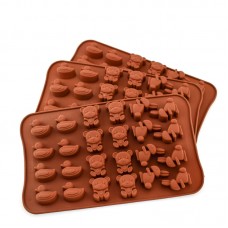 Custom Fun Baking Creations Animal Shape Silicone Chocolate Pudding Molds