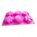 Custom Homemade Food Grade 6 Even Flower-Shaped Silicone Cake Mold by Kinshing – Professional Bakeware Manufacturer in China