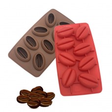 Custom Kitchen Accessories Reusable Food Grade Coffee Bean Silicone Wax Melts Mold