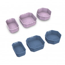 Customized Green Food Safe Non-Stick Reusable Silicone Air Fryer liner