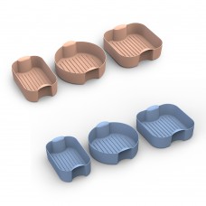 Customized Logo Square Pot Basket Silicone Air Fryer Liners